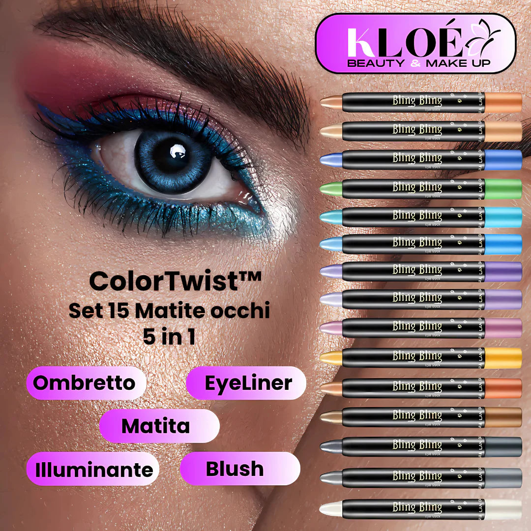 ColorTwist™: Set 15 Matite Occhi 5-in-1